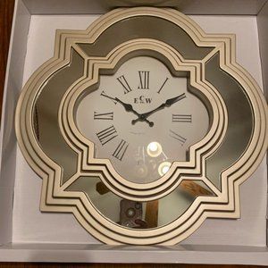 wall mirrored clock